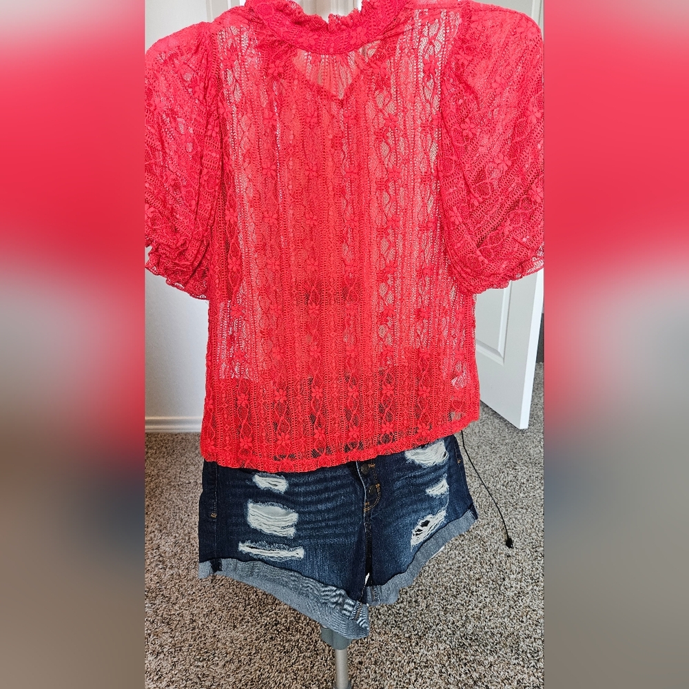 Mesh and shorts set
